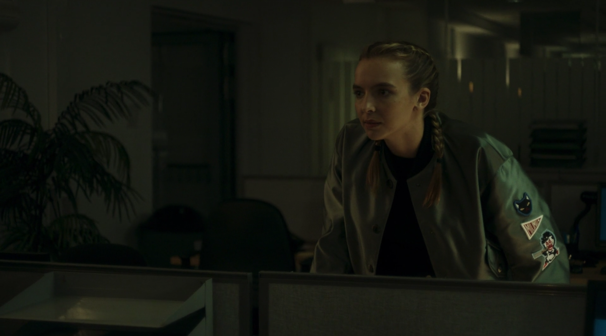 villanelle green bomber jacket