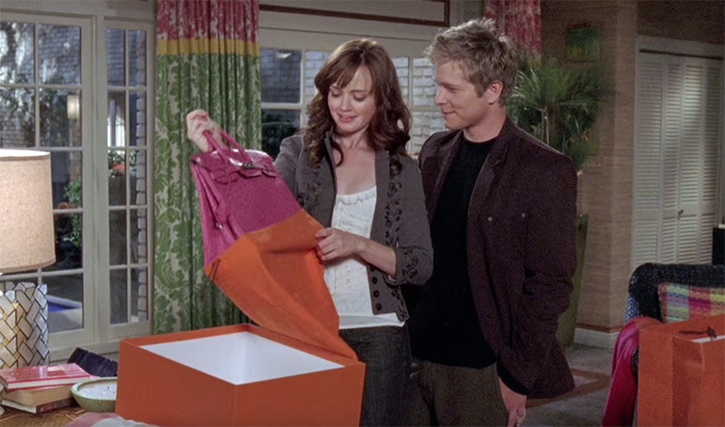 pink ostrich birkin bag gilmore girl